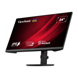 Монитор ViewSonic VG2408A, 23.8", IPS panel, 16:9, AG, FHD 1920x1080, 250cd/m2, 1300:1, 100Hz, 5ms, Eye ProTech+, Flicker- Free, VGA, HDMI, DP, Audio out, Speakers, HAS, Swivel, Tilt, Pivot, VESA 100, Black