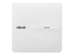 Asus Business PoE Access Point ExpertWiFi EBA63, AX3000, Dual-Band, Quad-Core 1.7GHz CPU, 256MB/512MB Flash/RAM, Gigabit, OFDMA, Beamforming, WPA, WPS, SSH, 5 SSIDs, SDN, PoE & PoE+, wall mounting/ceiling,White