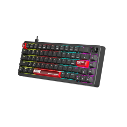 Marvo геймърска механична клавиатура Gaming Mechanical Keyboard Arma 67 KG935 - 1K, TNT Peach Switches [Linear], (English US)