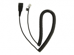 JABRA QD Cord to RJ10 coiled 0.5-2 meters for Lucent Callmaster V VI Cisco 79xx and PLX A22