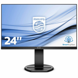 Монитор Philips 241B8QJEB 23.8" WLED, IPS, 1920x1080, 5ms, 250cd/m2, VGA, DVI, HDMI, Displayport, Speakers, Height adjustment, Pivot