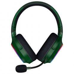 Razer Barracuda X Chroma Phantom Green Edition, Gaming Headset, Black, Oval Ear Cushions, 2.4 GHz Wireless / Bluetooth, Breathable Fabric with Memory Foam Cushions, Detachable Razer HyperClear Cardioid Mic, 7.1 Surround sound