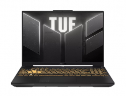 Лаптоп Asus TUF F16 FX607VJR-TU307,INTEL C7 230H,16.0 WUXGA 1920X1200 16:10 , AG,144 Hz16GB DDR5 5600 Mhz(2*8),512 GB M.2 SSD,RTX 3050 6GB GDDR6,Wi-Fi 6(802.11ax),Backlit Chiclet Keyboard 1-Zone RGB, no OS, Mecha Gray