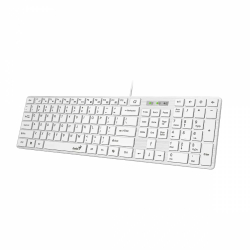 Genius клавиатура Slim Keyboard SlimStar 126 White - Copilot, Low profile Chocolate