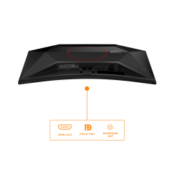Монитор AOC C27G42ZE, 27 inch, Gaming monitor, Curved Fast VA panel, AG, FHD 1920x1080, 300cd/m2, 3000:1, 260Hz, 0.3ms, Adaptive Sync, HDR 10, Flicker Free, 2x HDMI, DP, Audio out, Speakers, Tilt, VESA 100, Black