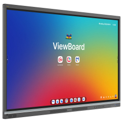 Дисплей ViewSonic IFP5551, 55", TFT LCD panel, EDLA-Certified, 50-pts Infrared touch, UHD 3840x2160, AG+AF, 500cd/m2, 1200:1, 6.5ms, Octa-Core CPU, 16GB, 128GB storage, VGA, 4x HDMI, DP, 2x LAN, RS232, HDMI out, 3x USB-C, 5x USB, SPDIF, OPS slot, Mic, NFC, Android 14, Speakers, VESA, Black