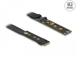 Карта Delock 64136, M.2 Key M Extension NVMe, Кабел 20 см.                          