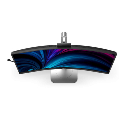 Монитор Philips 34B2U6603CH/00, 34" VA Curved panel, AG, 21:9, WQHD 3440x1440, 450cd/m2, 4000:1, 4ms, 100Hz, sRGB, KVM, SoftBlue, MultiView, Flicker-Free, HDR 400, Adaptive sync, 2x HDMI, DP, Thunderbolt 4, 2x USB-C, 4x USB, LAN, HBR3, Speakers, HAS, Swivel, Tilt, Webcam, Black/Grey