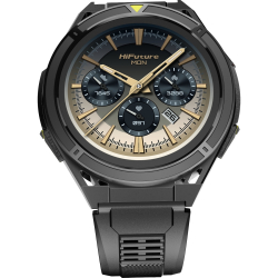 Смартчасовник HiFuture Active Black Yellow, *1.43"  AMOLED, Dual Band GPS +Compass + Altimeter 466*466, Powered by Dual Core & Syntra AI, Bluetooth Call, 5ATM Waterproof, 24/7 True Heart Rate & Blood Oxygen Sensor, Up to 10 days daily use