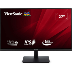 Монитор ViewSonic VA270-H-2, 27", SuperClear IPS panel, AG, FHD 1920x1080, 300cd/m2, 1000:1, 100Hz, 1ms, 50M:1, sRGB, Flicker-Free, Low Blue Light, VRR technology, VGA, HDMI, DC Socket, Tilt, VESA 100, Black