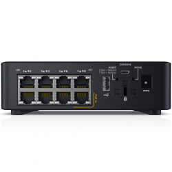 Dell Networking X1008 Smart Web Managed Switch, 8x 1GbE ports, AC or POE powered                          