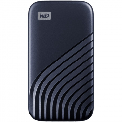WD My Passport SSD 2TB Midnight Blue Cross Compatible USB 3.2 Gen-2 and USB-C 1050MB/s Read 1000MB/s Write PC Mac Compatiable