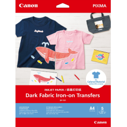 Canon Dark Fabric Iron-on Transfers A4                          