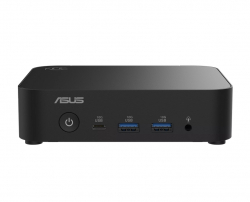 Настолен Компютър Asus NUC 14 Essential Intel N250, 5 x USB Type-A, 2 x USB Type-C, Wi-Fi 6E AX211 + 2.5GBe LAN, 1 x HDMI, 1 x Display Port, no Storage (NVMe and 2.5" SATA), no RAM, no OS, Slim Kit