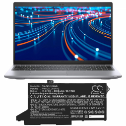 Батерия  за лаптоп DELL Latitude 5420, Latitude 5520  005R42, WY9DX LiPo 11.4V 3350mAh CAMERON SINO
