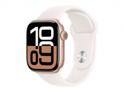 Смартчасовник APPLE Watch S10 GPS 42mm Rose Gold Alu Case with Light Blush Sport Band ML