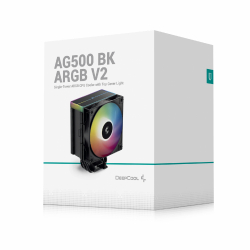 DeepCool охладител CPU Cooler AG500 BK - Addressable RGB V2 - LGA1851/AM5