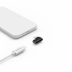 HAMA Адаптер 90°C USB-C, USB 3.2 Gen2, 10 Gbit/s, 5 A, 240 W, комплект от 2