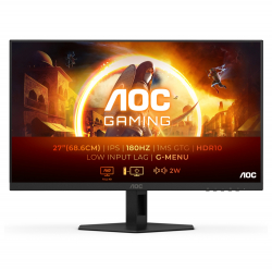 Монитор AOC 27G4XE, 27" IPS WLED, 1920x1080@@180Hz, 1ms GtG, 0.5ms MPRT, 300cd m/2, 1000:1, 80M:1 DCR, Adaptive Sync, FlickerFree, Low Blue Mode, 2Wx2, Tilt, 2xHDMI, DP