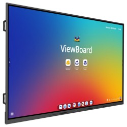 Дисплей ViewSonic IFP110, 110" TFT DLED panel, AG, 16:9, UHD 3840x2160, 400cd/m2, 1200:1, 8ms, Ultra Fine Touch, Android 13, Octa-Core CPU, 8GB, 128GB, VGA, 3x HDMI, DP, RS232, LAN, 3x USB-C, 5x USB, HDMI Out, SPDIF, Speakers, OPS and WiFi slots, 8 -array Microphone, VESA 1000x800, Black