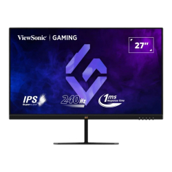 Монитор ViewSonic VX2779A-HD-PRO, 27", Gaming monitor, SuperClear IPS panel, 16:9, AG, FHD 1920x1080, HDR 10, 250cd/m2, 1000:1, 1ms, 240Hz, HDR10, FreeSync, 2x HDMI, DP, Audio Out, Tilt, VESA 100, Black