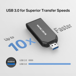 Безжичен USB адаптер Mercusys MA70XM Wi-Fi 6 AX1800