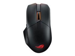 Asus ROG Chakram X Origin Gaming Mouse, Tri-mode connectivity (2.4GHz RF, Bluetooth, Wired), 36000 DPI sensor, 11 programmable buttons, Detachable joystick, Paracord cable, Black