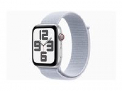 Смартчасовник APPLE Watch SE2 v3 Cellular 44mm Silver Alu Case with Blue Cloud Sport Loop
