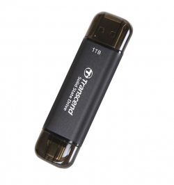 Transcend 1TB, External SSD, ESD310C, USB 10Gbps, Type C/A, Black