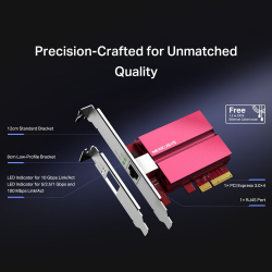 10 Gigabit PCle мрежов адаптер Mercusys MA510E