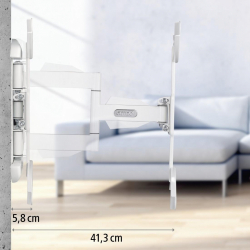 Стенна стойка за TV Fullmotion, 165 см, 32-65 ", до 35 кг