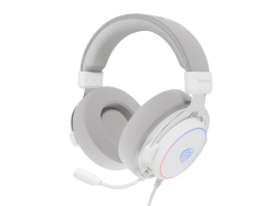 Genesis Headset Neon 764 with microphone, RGB illumination, USB, White                          