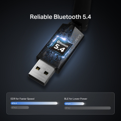 Безжичен Bluetooth USB адаптер с дълъг обхват Mercusys MA550H