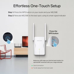 Удължител на обхват Wi-Fi 7 Mercusys ME25BE BE3600