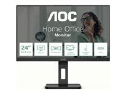 Монитор AOC 24P3CV, 23.8" IPS WLED, 1920x1080@@75Hz, 4ms GtG, 300cd m/2, 1000:1, 50M:1 DCR, Adaptive Sync, FlickerFree, Low Blue Light, 2Wx2, Tilt, Height Adjust, Pivot, Swivel, HDMI, DP, USB hub