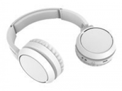 PHILIPS Wireless On Ear Headphone with mic 32mm drivers/closed-back white