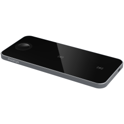 Prestigio ReVolt A5, 3-in-1 wireless charging station for iPhone, Apple Watch, AirPods, wilreless output for phone 7.5W/10W, wireless output for AirPods 5W, wireless output for Apple Watch 2.5W, material: aluminum+tempered glass, black+space grey color.