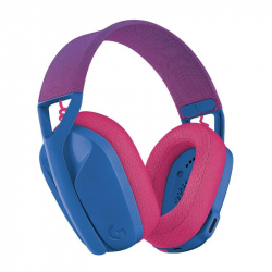 Геймърски безжични слушалки Logitech G435 Lightspeed Wireless, Микрофон, Син/Розов                          