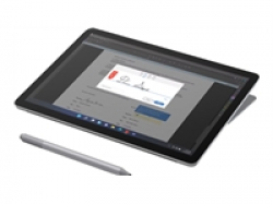Microsoft Surface Go 4, Intel Processor N200, 10.5" (1920 x 1280) PixelSense Display, Intel UHD Graphics 615, 8GB RAM, 256GB UFS Drive, Windows 11 Pro, Platinium