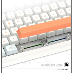VGN професионална геймърска механична клавиатура Professional Gaming Mechanical Keyboard N75 RGB Jelly Orange - Power Silver Switches [Linear]