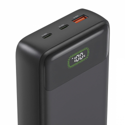 HAMA Външна батерия "PD27-W65", 27000 mAh, Изходи: 2xUSB-C, USB-A, Бързо зареждане