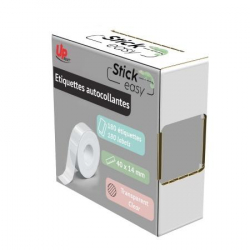 Ролка етикети залепващи за STICK EASY UP21, 14х40мм, 180 бр, Прозрачни Ролка етикети залепващи за STICK EASY UP21, 14х40мм, 180 бр, Прозрачни