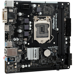 ASROCK Main Board Desktop H310CM-HDV (S1151, 2xDDR4,1xPCIe x16,1xPCI Ex1, 4 SATA3 ,GLAN,VGA,DVI,HDMI,USB 3.1 ) mATX retail