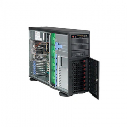 Supermicro SuperChassis CSE-743TQ-903B-SQ 4U (Tower), Max. MB sizes - E-ATX, 8x3.5" hot-swap, 7x FH exp. slots, 1x900W                          
