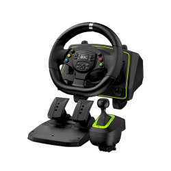 Genius волан с педали Racing Wheel with pedals SpeedMaster X2 - Gear shifter, Pedals, Dual-motor vibration