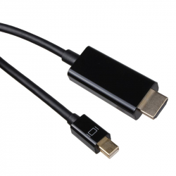 VCom Кабел Mini Display Port M / HDMI M 4K 2160p - CG615L-1.8m-4K Black