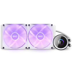 Охладител за процесор NZXT Kraken 280 RGB White, LCD Display