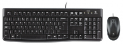 LOGITECH MK120 Corded Combo - BLACK - USB - US INT'L - EER
