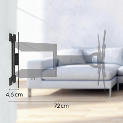 Стенна стойка за OLED TV FULLMOTION, 165 см (65"), 220853