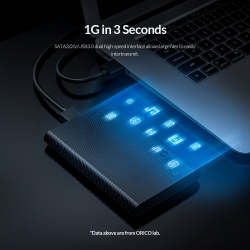 Orico кутия за диск Storage - Case - 2.5 inch USB3.0 - 2521U3-BK-EP                          